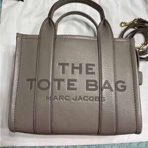 Marc Jacobs Gray Leather Tote Bag